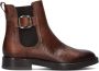 Notre-v Stijlvolle Cognac Chelsea Boots Brown Dames - Thumbnail 4