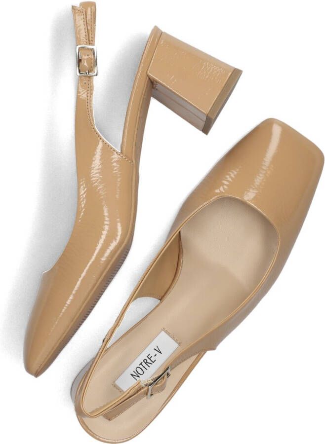 NOTRE-V Camel Slingbacks 3713