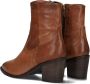 Notre-V Notre V 05 144 Enkellaarsjes Enkelboots met rits Dames Cognac - Thumbnail 3