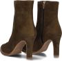 Notre-V 57436 Enkellaarsjes Enkelboots met rits Dames Groen - Thumbnail 3