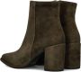 Notre-V 67034 Enkellaarsjes Enkelboots met rits Dames Groen - Thumbnail 3