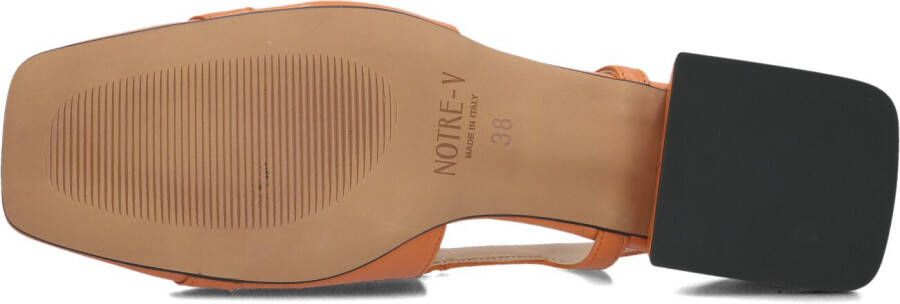 NOTRE-V Oranje Slingbacks 4460