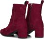 Notre-V 8543 Enkellaarsjes Enkelboots met rits Dames Rood - Thumbnail 5