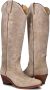 City Western bruin Tinten 41815 Cowboylaarzen Western Laarzen Dames Taupe - Thumbnail 5