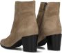 Notre-V At 156 Enkellaarsjes Enkelboots met rits Dames Taupe - Thumbnail 5