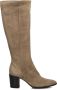 Notre-v Taupe Suede Hoge Hak Laarzen Beige Dames - Thumbnail 4