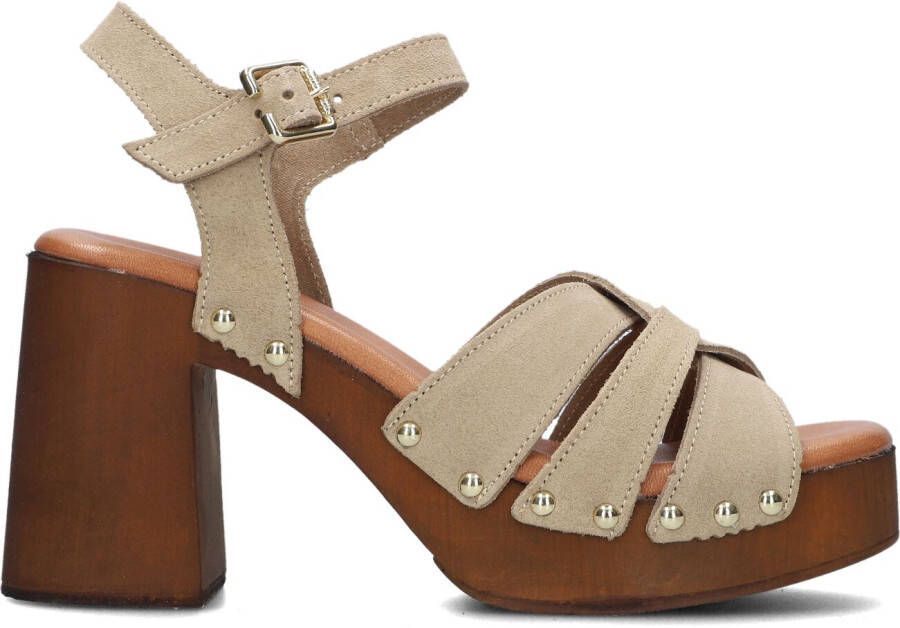 NOTRE-V Taupe Sandalen 8509