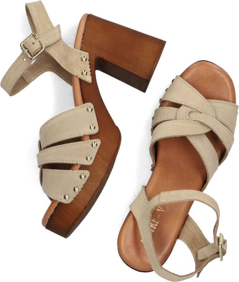 NOTRE-V Taupe Sandalen 8509