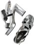 Metallica Metallic Aq111 Sandalen Dames Zilver - Thumbnail 5