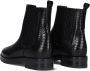 Notre-v Zwarte Chelsea Boots met Slangenprint Black Dames - Thumbnail 5