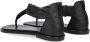 Notre-v Zwarte Leren Sandalen Chic Stijl Black Dames - Thumbnail 3