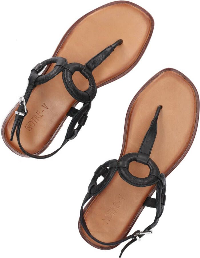 NOTRE-V Zwarte Sandalen 799003