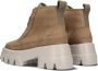 Outdoor FAshion bruin Tinten Gorpcore Flore Rock Fur Enkelboots Enkellaarsjes Dames Taupe - Thumbnail 4