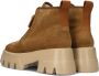 Outdoor FAshion bruin Tinten Gorpcore Flore Rock Fur Enkelboots Enkellaarsjes Dames Camel - Thumbnail 5