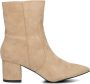 Omoda 0591-2 Enkellaarsjes Enkelboots met rits Dames Beige - Thumbnail 3