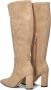 Omoda 0492-10 Laarzen Suède Dames Beige - Thumbnail 4