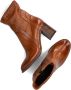 Omoda Nitro Enkellaarsjes Enkelboots met rits Dames Cognac - Thumbnail 5