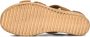 Bruin Tinten 722028 Sandalen Met Sleehak Dames Cognac - Thumbnail 4