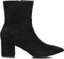 Omoda 0591-2 Enkellaarsjes Enkelboots met rits Dames Zwart - Thumbnail 3