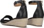 Omoda 0577-3b Espadrilles Zomer Schoenen Dames Zwart - Thumbnail 4