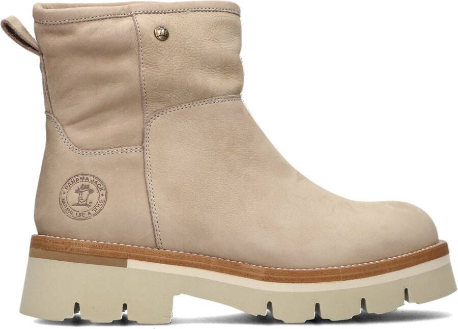 Panama Jack Beige Nubuck Enkelboots Laia B5 Beige Dames