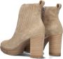 Paul Green 9033 Enkellaarsjes Enkelboots met rits Dames Beige - Thumbnail 5