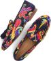 Pedro Miralles Blauwe Loafers met Kleurrijke Print Multicolor Dames - Thumbnail 7