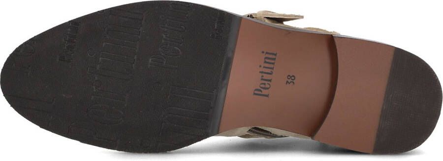 PERTINI Beige Enkellaarsjes 13476