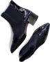 Pertini Chelsea boots Dames Laarzen Damesschoenen Suède Crocoprint 30961 croco sue Blauw - Thumbnail 4