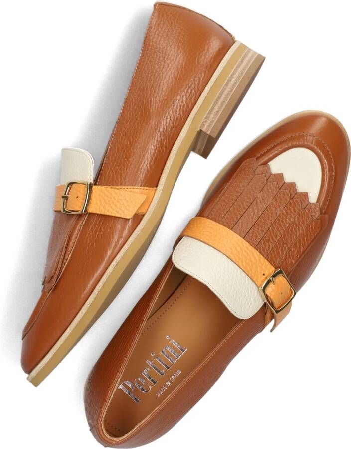 PERTINI Bruine Loafers 32640