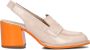 Pertini Dames Pumps Damesschoenen Leer Geen hoogte cm 32578 Beige combi - Thumbnail 4