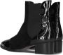 Pertini Chelsea boots Dames Laarzen Damesschoenen Suède Crocoprint 30961 croco sue Zwart - Thumbnail 2