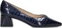 Peter Kaiser Dames Pumps Damesschoenen Leer Crocoprint Geen hoogte cm Lona Blauw - Thumbnail 4