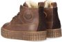 Bruin Tinten P2461 Hoge sneakers Leren Sneaker Jongens Bruin - Thumbnail 3