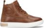 Pinocchio P2851 Hoge sneakers Leren Sneaker Jongens Kids Cognac - Thumbnail 3