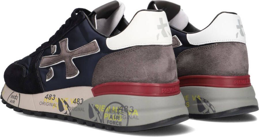 Premiata Blauwe Lage Sneakers Mick