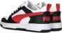 PUMA Rebound V6 Lo Jr Unisex Sneakers White-For All Time Red- Black - Thumbnail 8