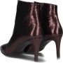 Red Rag Red-Rag 78580 Enkellaarsjes Enkelboots met rits Dames Bruin - Thumbnail 3