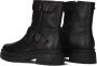 Red Rag Zwarte Leren Gesp Boots Black Dames - Thumbnail 5