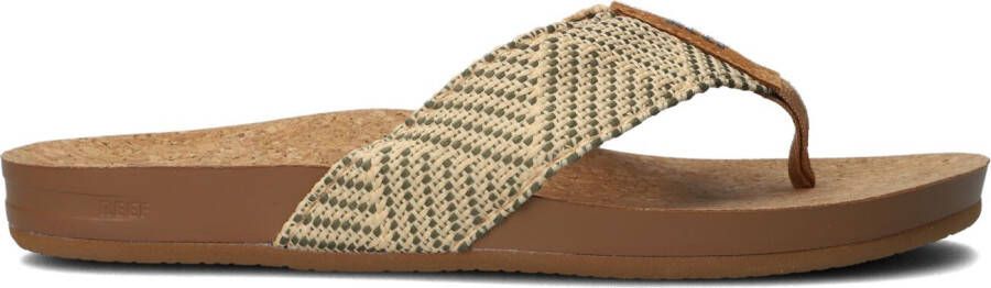 REEF Groene Teenslippers Cushion Strand