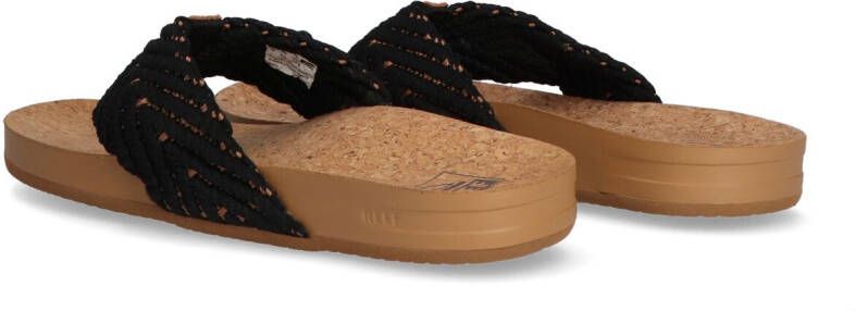 Reef Cushion Strand Dames Slippers Black Natural - Foto 10