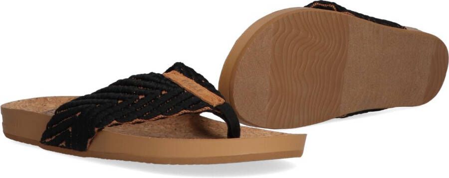 Reef Cushion Strand Dames Slippers Black Natural - Foto 12