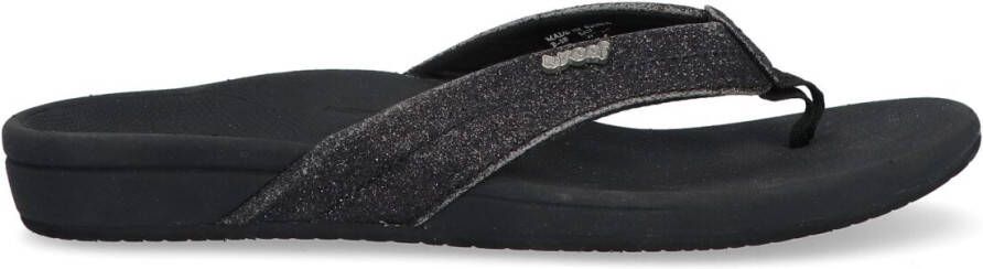 REEF Zwarte Teenslippers Ortho Spring - Foto 5