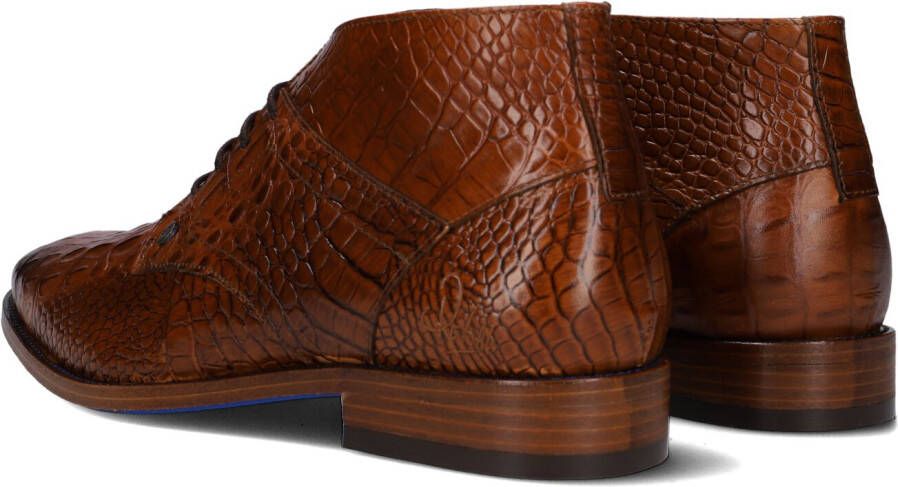 Rehab Cognac Nette Schoenen Barry Croco