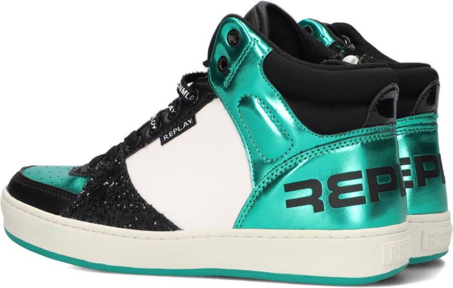 Replay Groene Hoge Sneaker Cobra 7cc