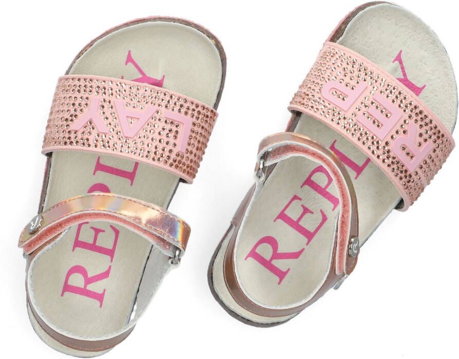 REPLAY Roze Sandalen Birky Jr Diamonds