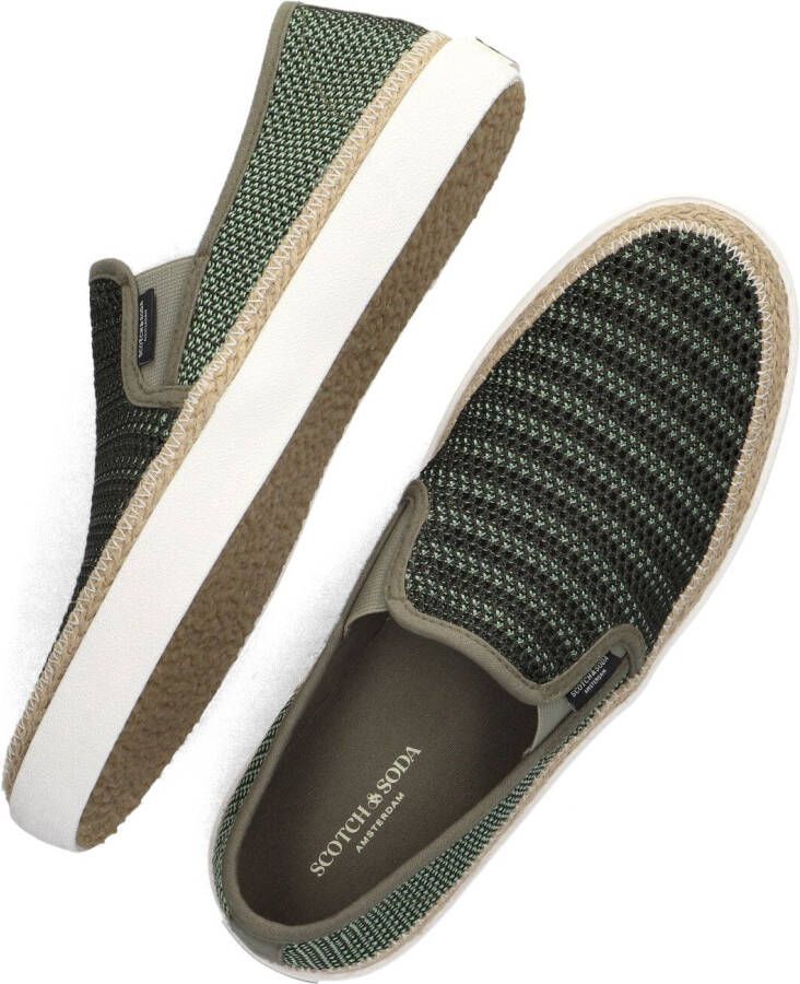 SCOTCH & SODA Groene Instappers Izomi Slip On Shoe