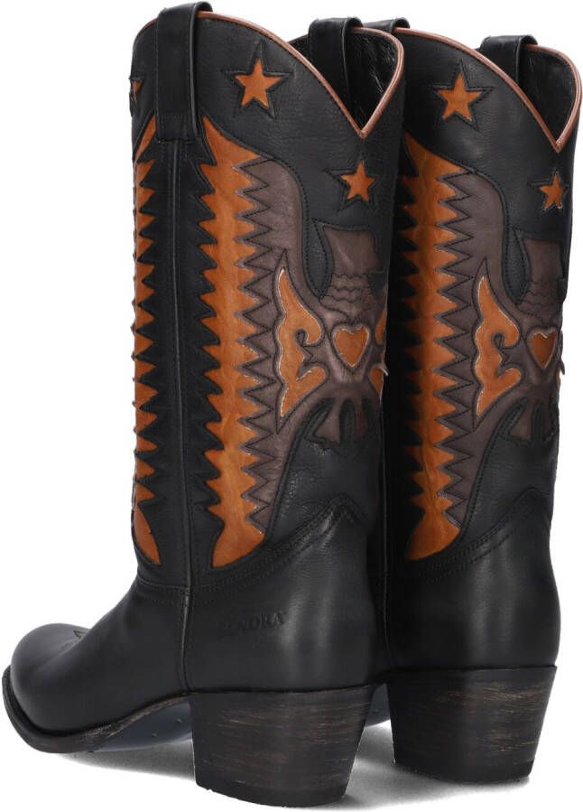 SENDRA Zwarte Cowboylaarzen 14144