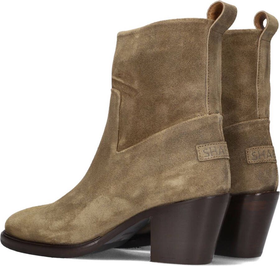 SHABBIES Beige Enkellaarsjes Julie Ankle Boot