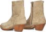 Shabbies Amsterdam Shabbies Lute Folly Enkellaarsjes Enkelboots met rits Dames Beige - Thumbnail 4